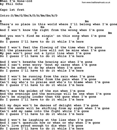 when i'm gone lyrics